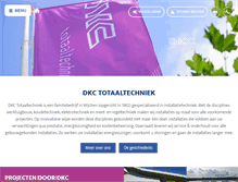 Tablet Screenshot of dkc.nl